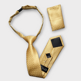 Gold Boys Pre-tied Adjustable Neck Strap Tie