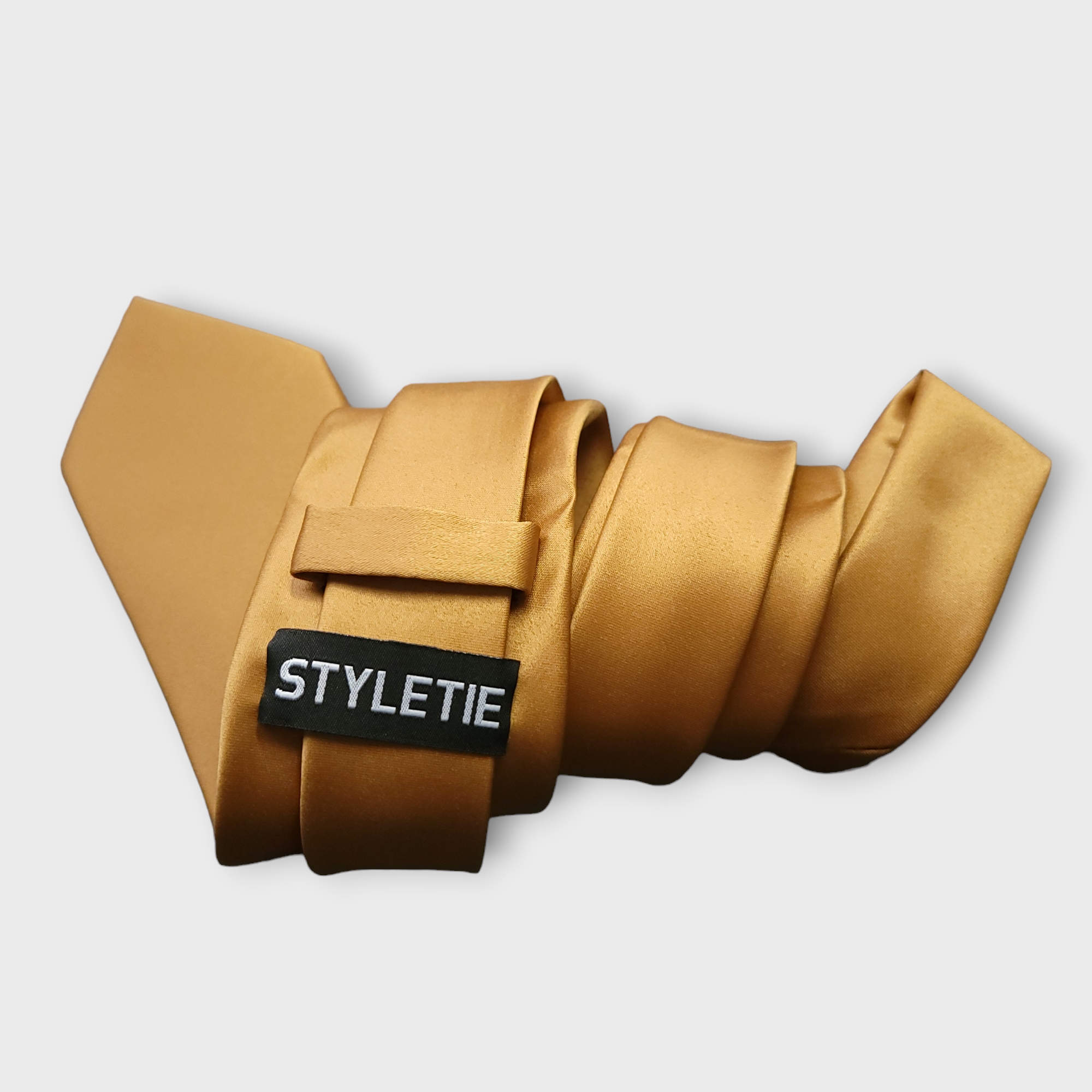 Antique Solid Gold Silk Tie Pocket Square Cufflink Set