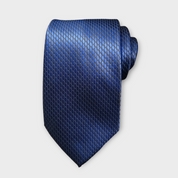 Navy Blue  Silk Tie Pocket Square Cufflink Set