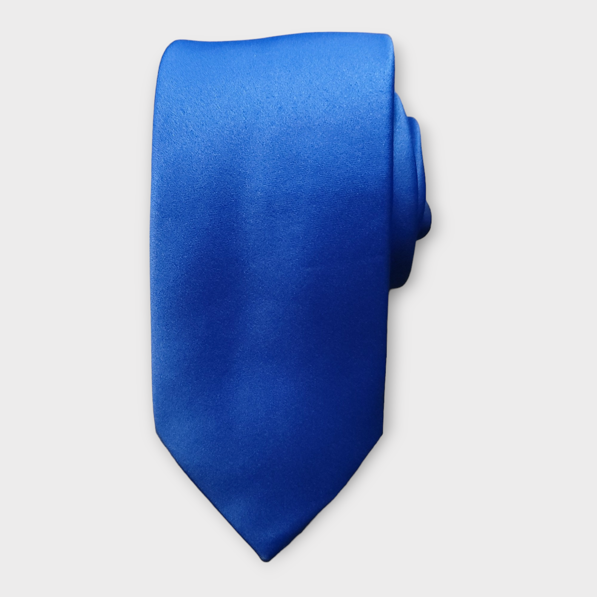 Royal Blue Solid Silk Tie Pocket Square Cufflink Set