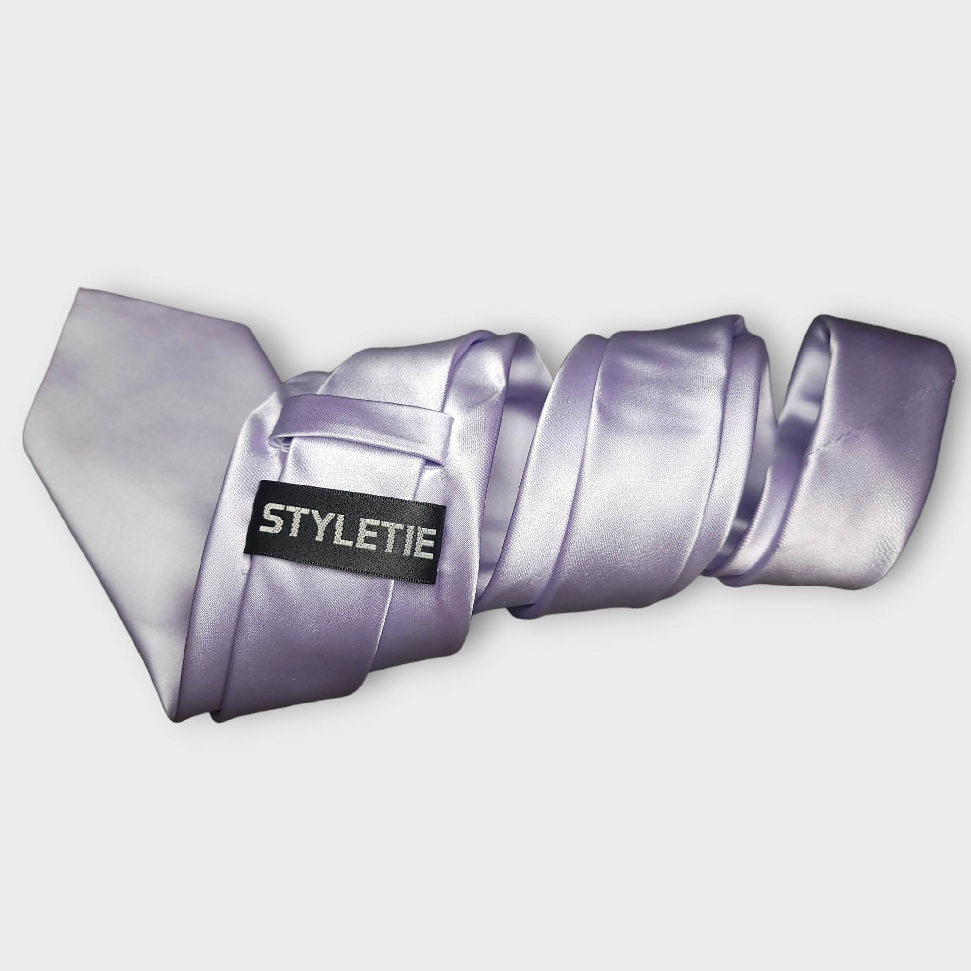 Purple Lavender Solid Silk Tie Pocket Square Cufflinks Set