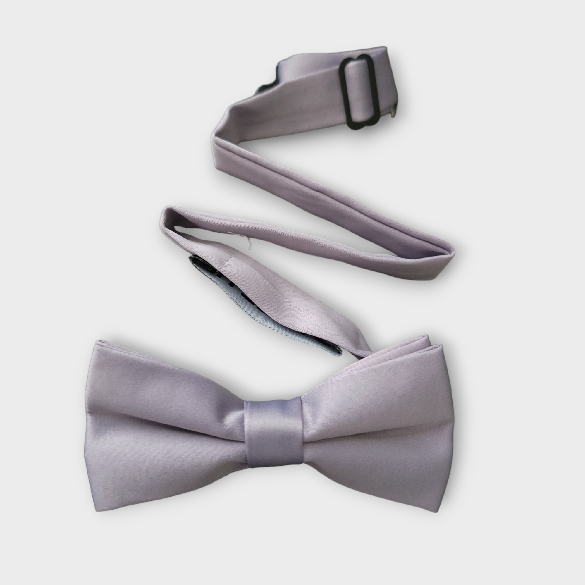 Gray Boys Pre-tied Adjustable Neck Strap Bowtie