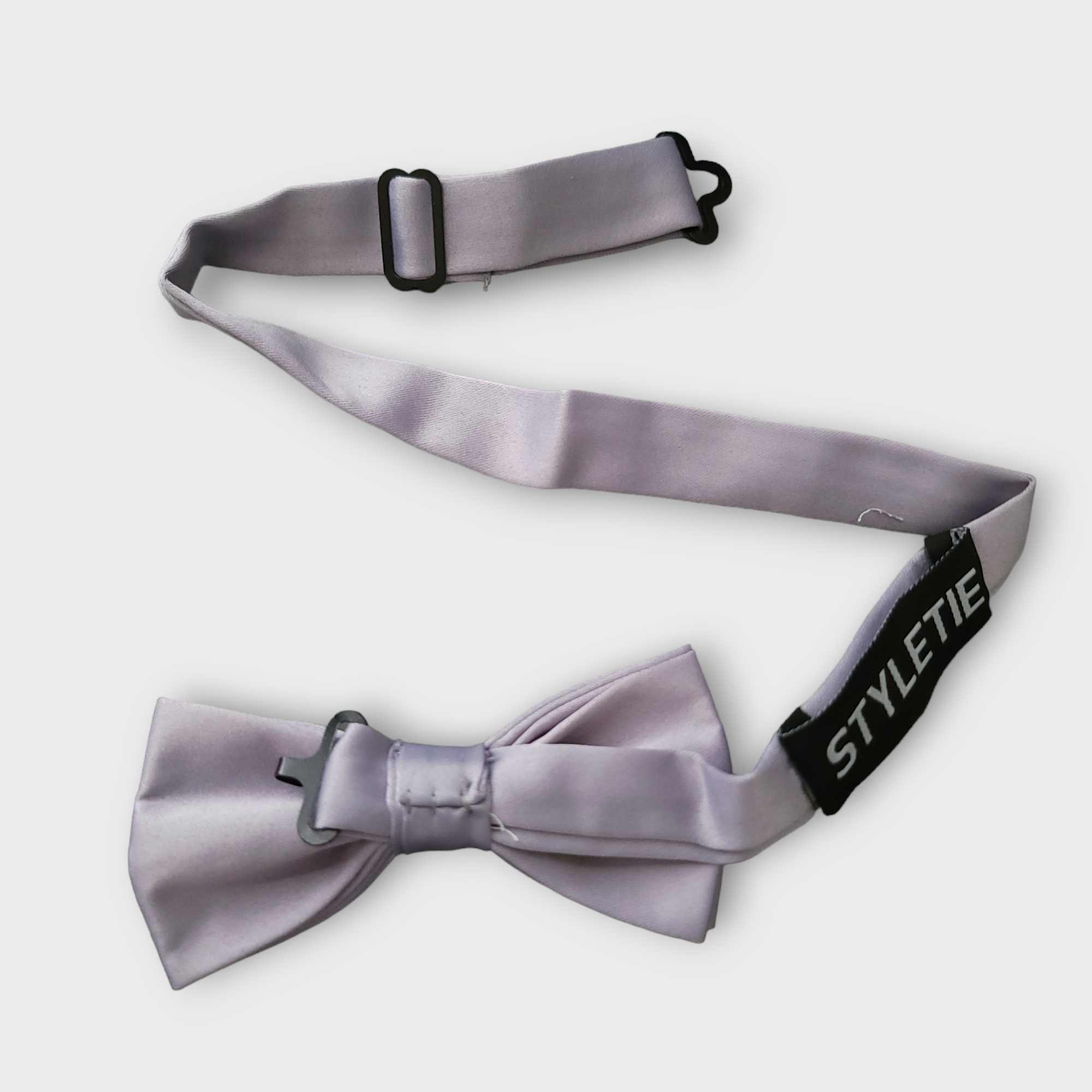 Gray Boys Pre-tied Adjustable Neck Strap Bowtie