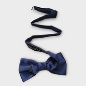Navy Blue Boys Pre-tied Adjustable Neck Strap Bowtie