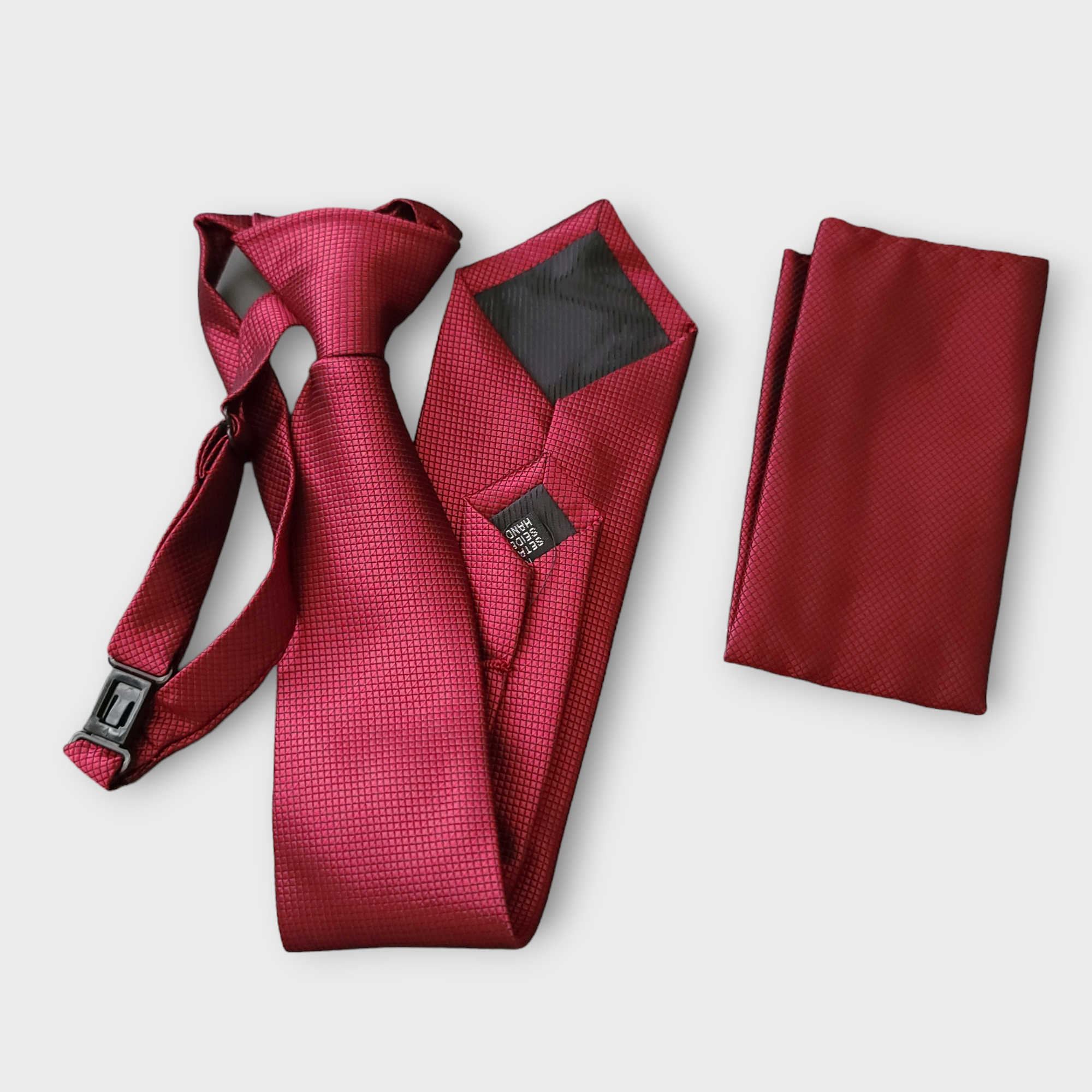 Burgundy Boys Pre-tied Adjustable Neck Strap Tie