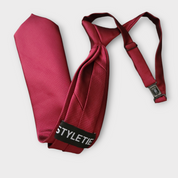Burgundy Boys Pre-tied Adjustable Neck Strap Tie