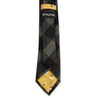 Black Gray Wool Plaid Tie - STYLETIE