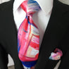 Colorful Artist Silk Tie Pocket Square Cufflink Set - STYLETIE
