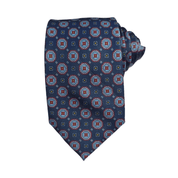 Dark Denim Blue Red Dot Tie - STYLETIE