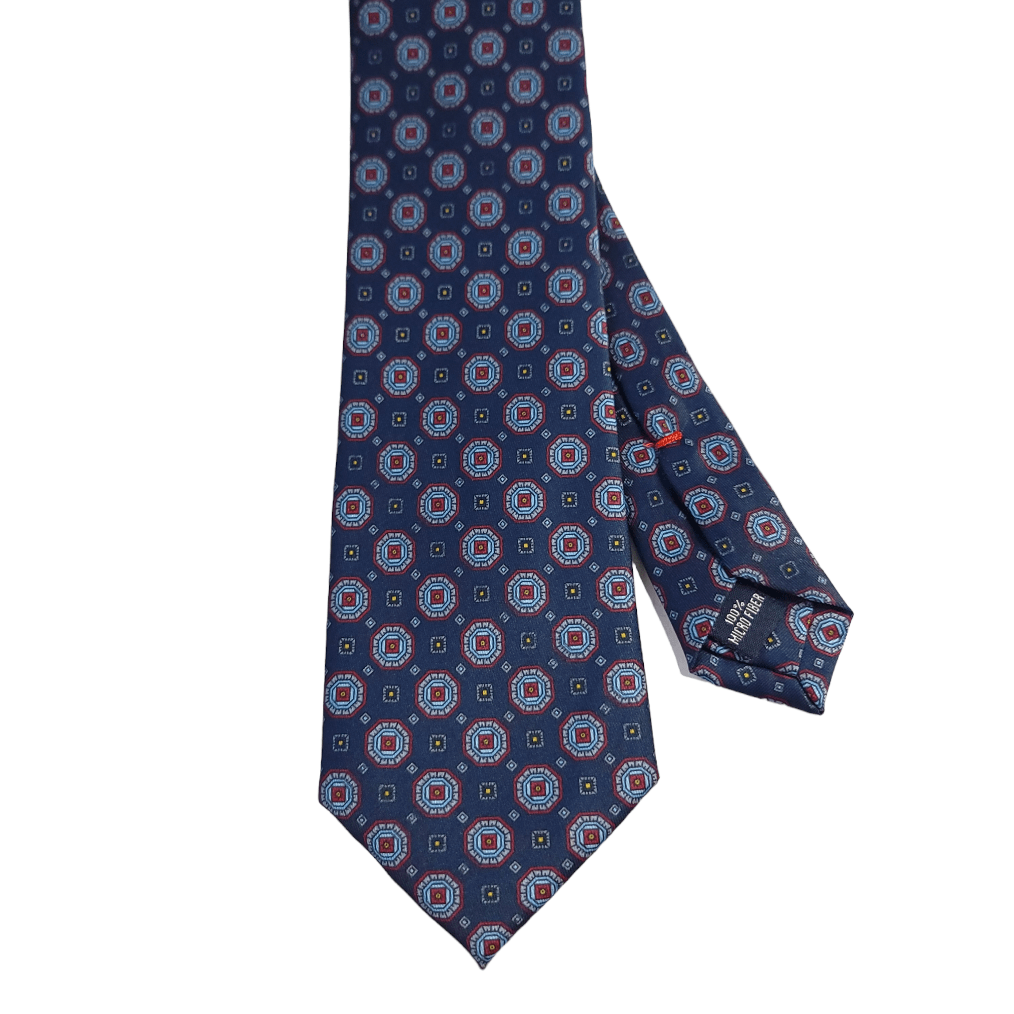 Dark Denim Blue Red Dot Tie - STYLETIE