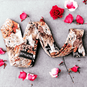 Floral Khaki Tie - STYLETIE