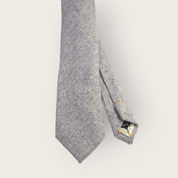 Gray Wool Floral Tie - STYLETIE