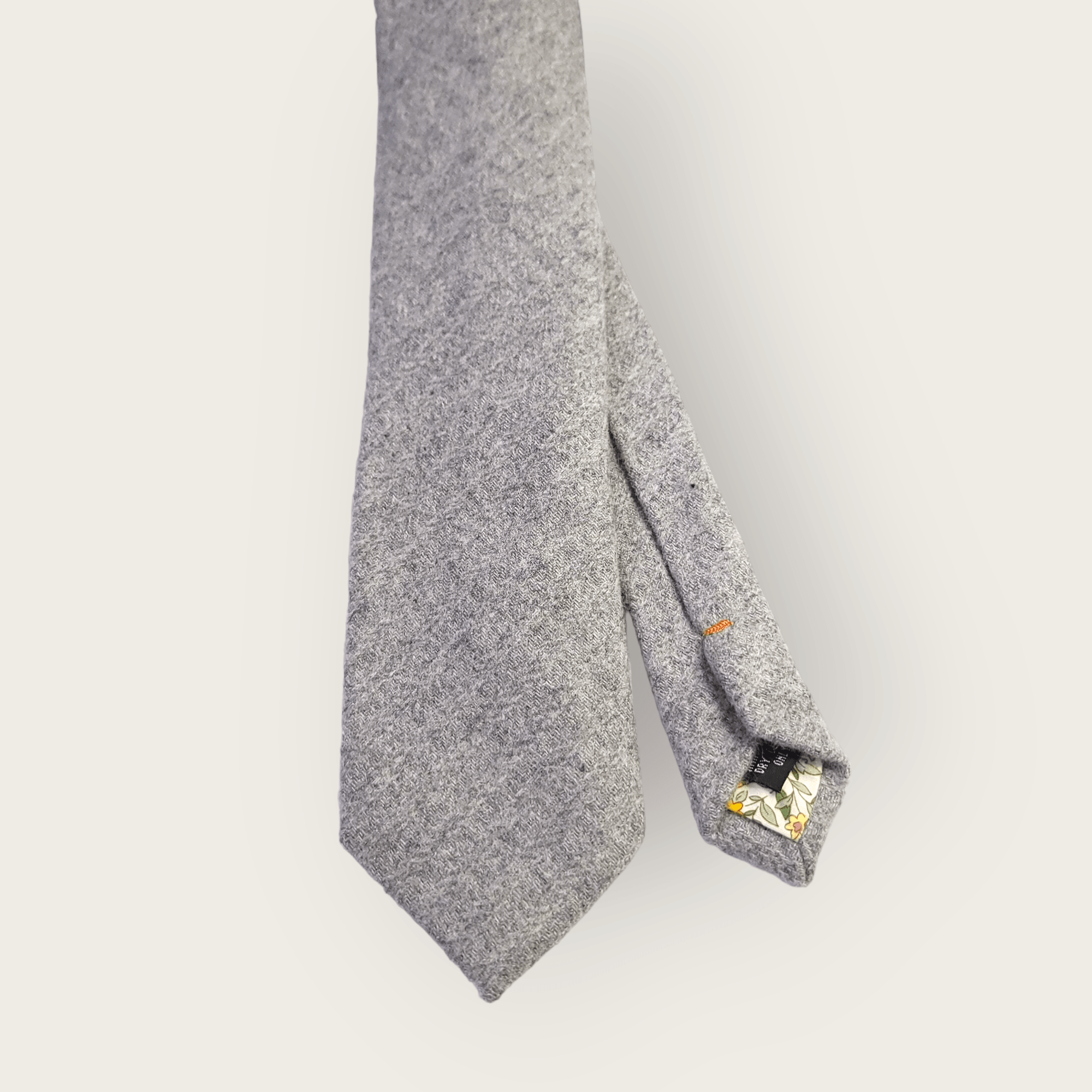 Gray Wool Floral Tie - STYLETIE