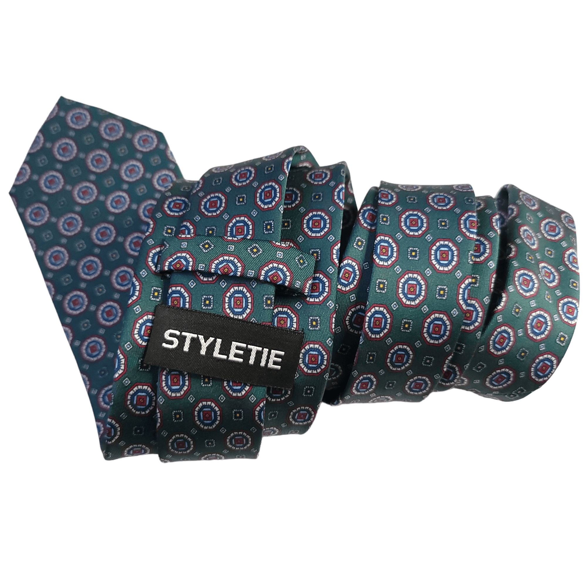 Jade Green Dot Tie - STYLETIE