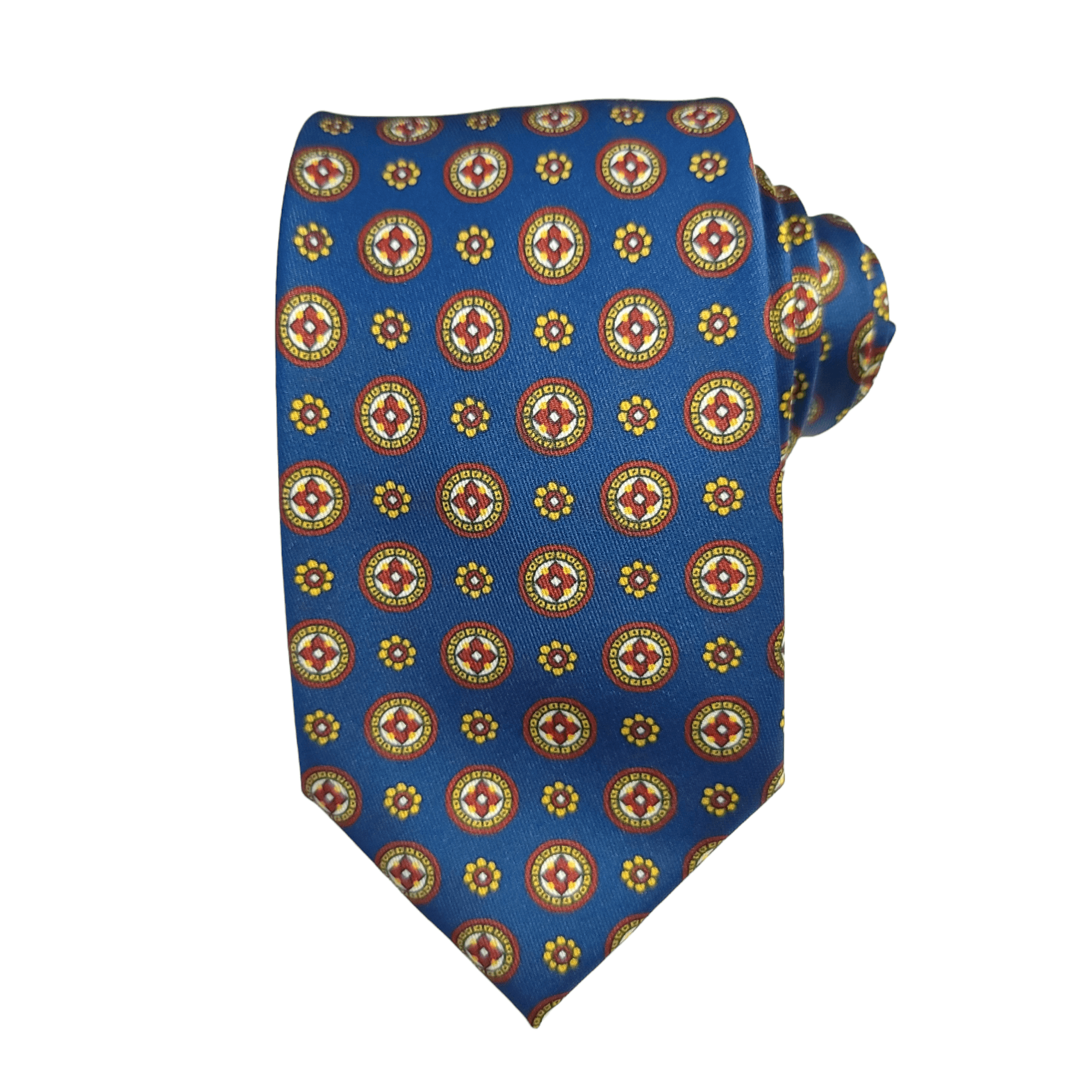 Midnight Blue Floral Dot Tie - STYLETIE
