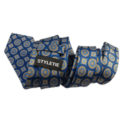 Navy Blue Elegant Dot Tie - STYLETIE