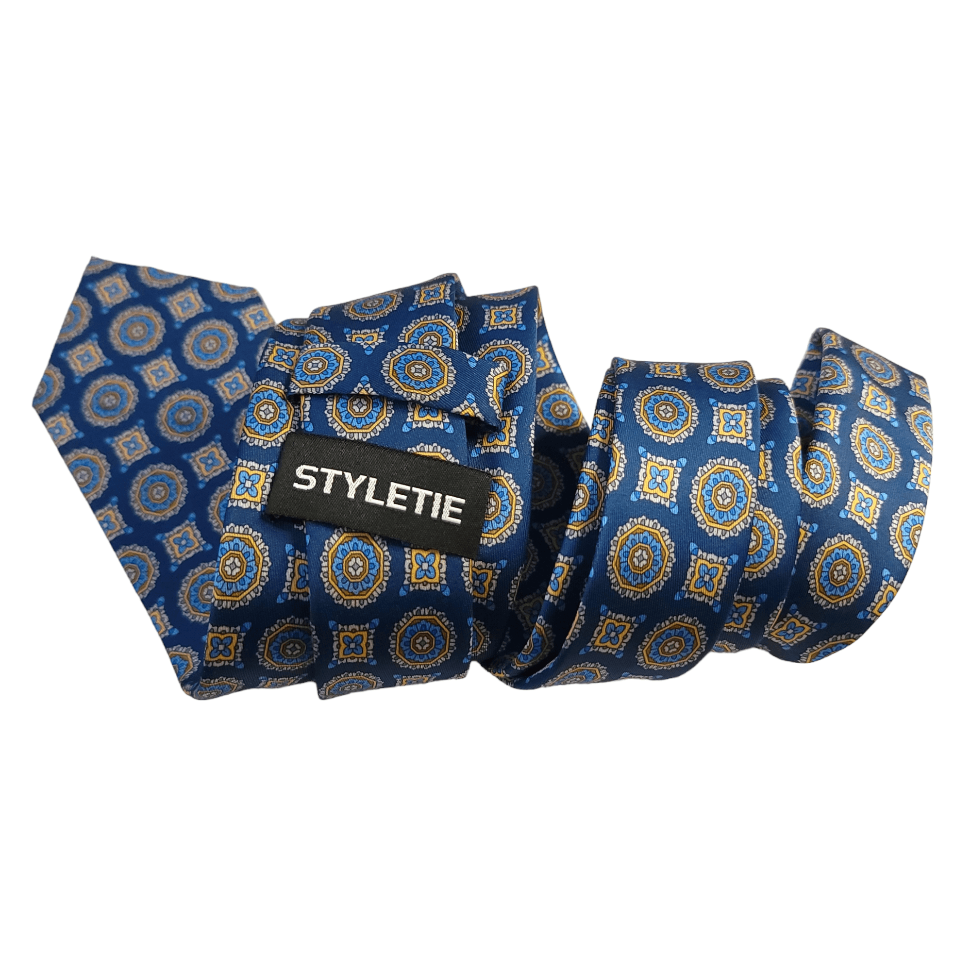 Navy Blue Elegant Dot Tie - STYLETIE