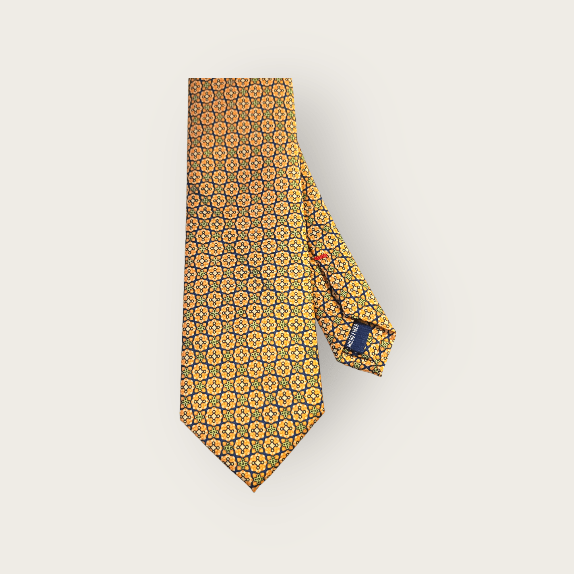 Orange Yellow Geometric Tie - STYLETIE