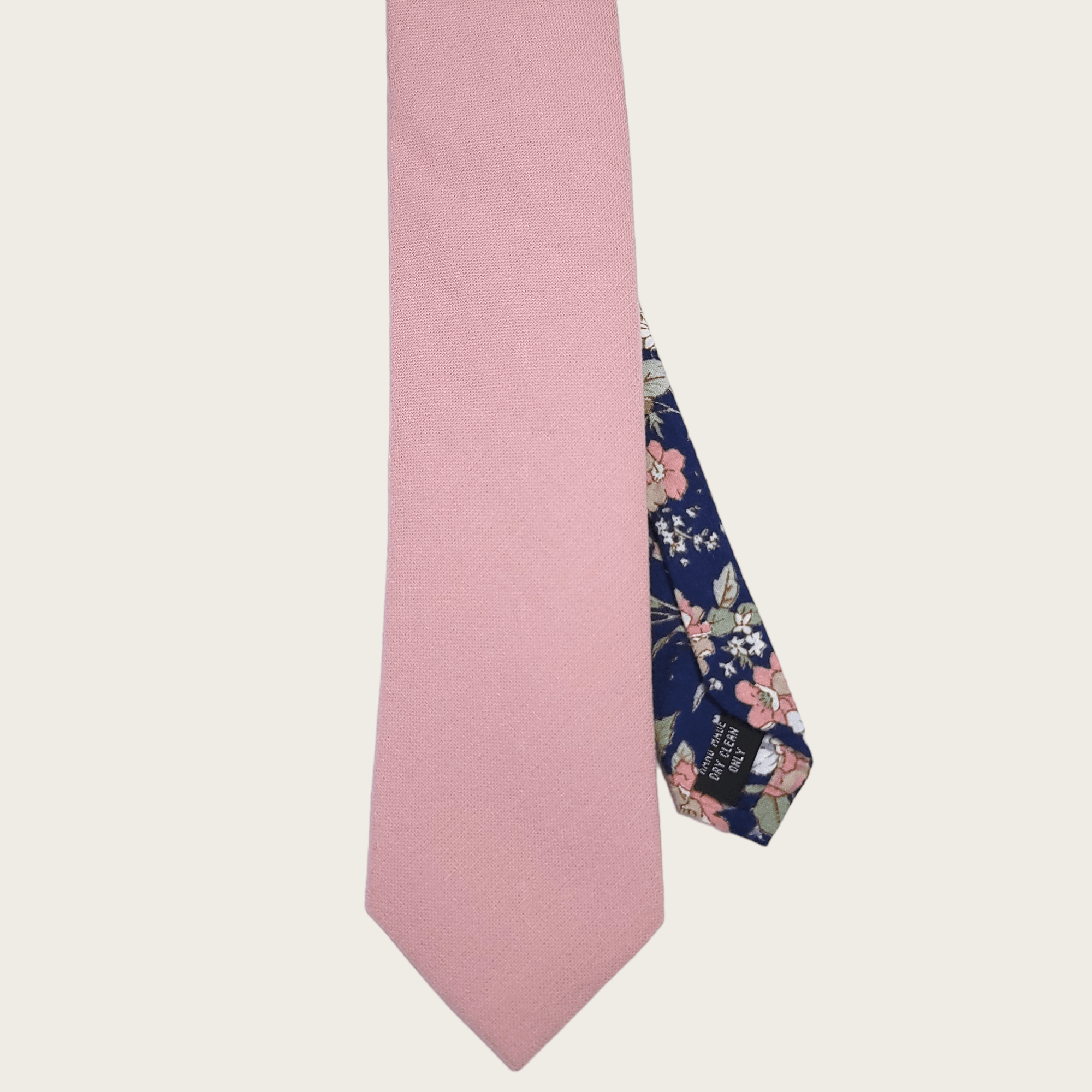Pink Navy Blue Floral Peekaboo Tie - STYLETIE