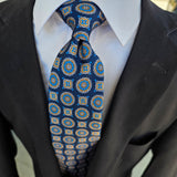 Navy Blue Elegant Dot Tie