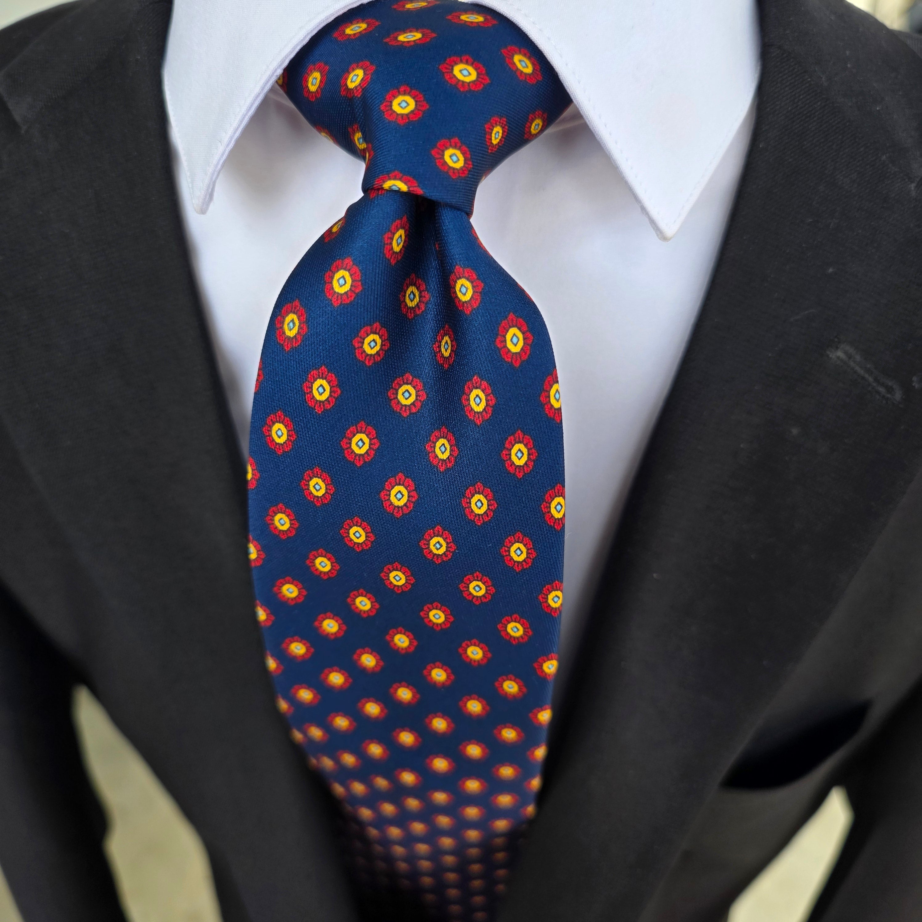 Indigo Blue Dot Tie