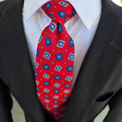 Red Blue Tie