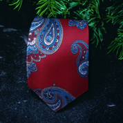 Wine Blue Paisley Tie - STYLETIE