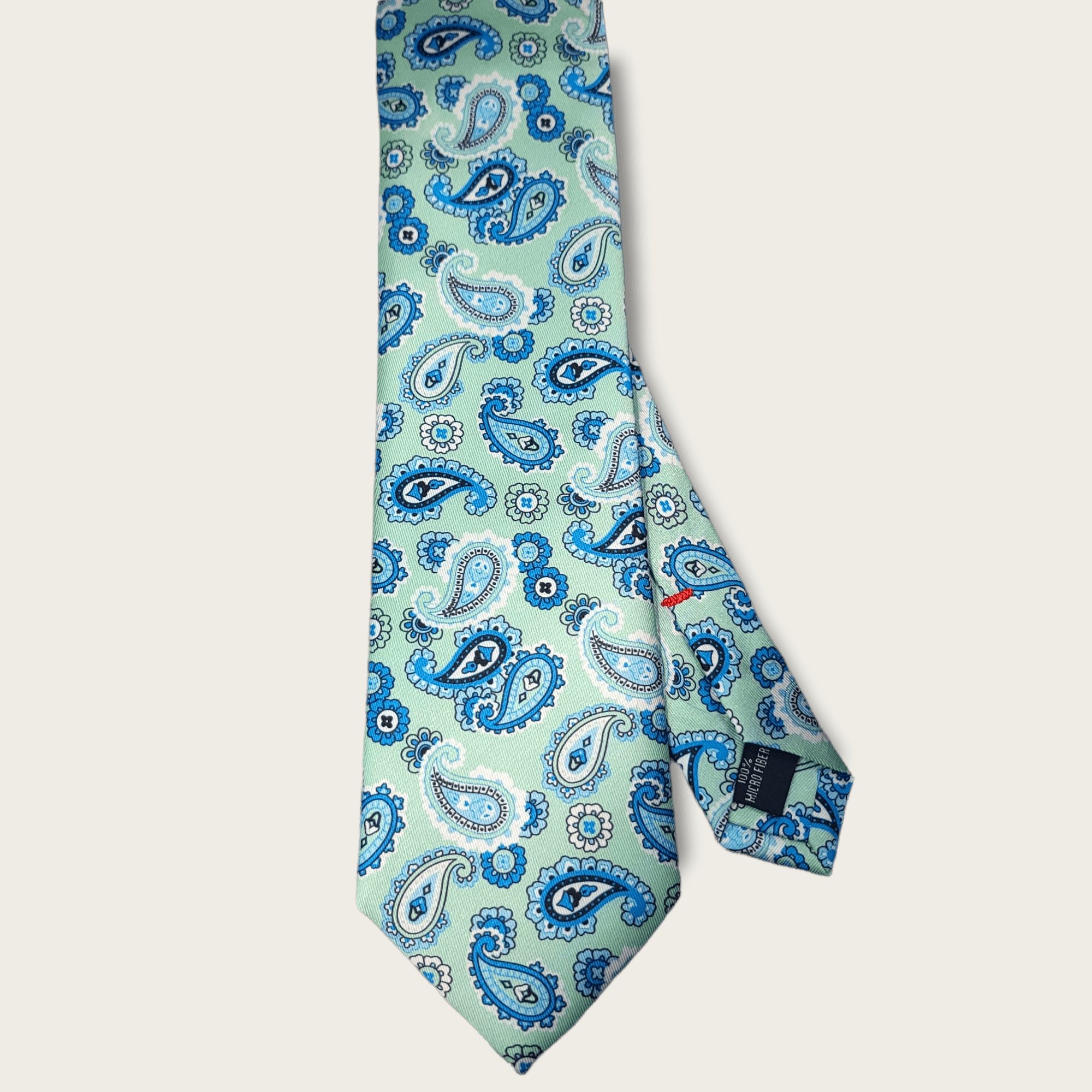 Aqua Mint Blue Paisley Tie - STYLETIE