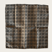 Black Gold Dust Plaid Silk Tie Pocket Square Set - STYLETIE