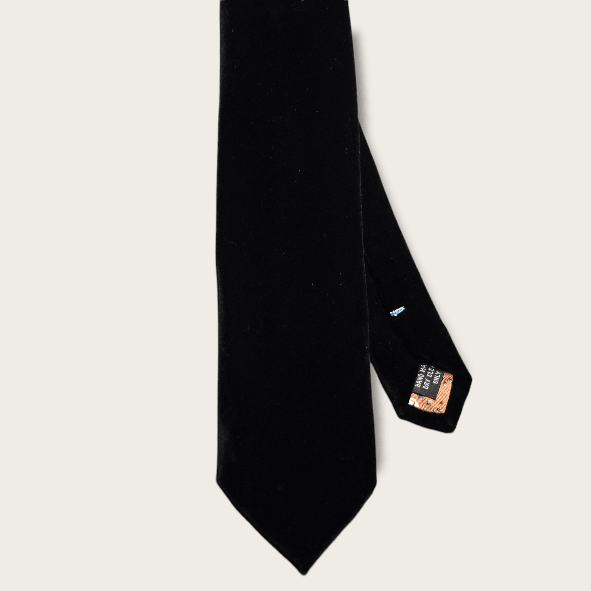 Black Velvet Floral Tie - STYLETIE