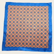 Blue Coral Polka Dot Stylish and Elegant Silk Pocket Square - STYLETIE