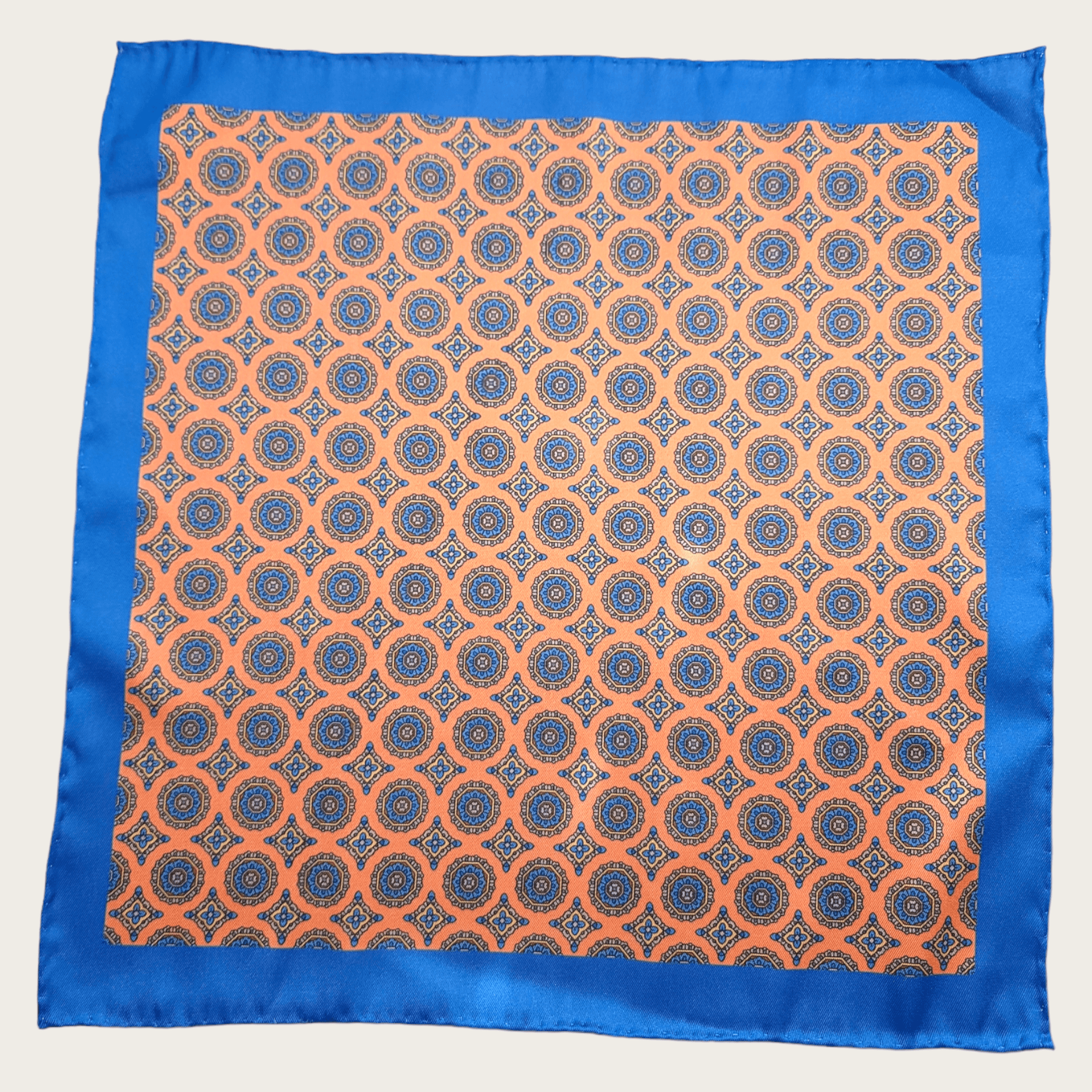 Blue Coral Polka Dot Stylish and Elegant Silk Pocket Square - STYLETIE