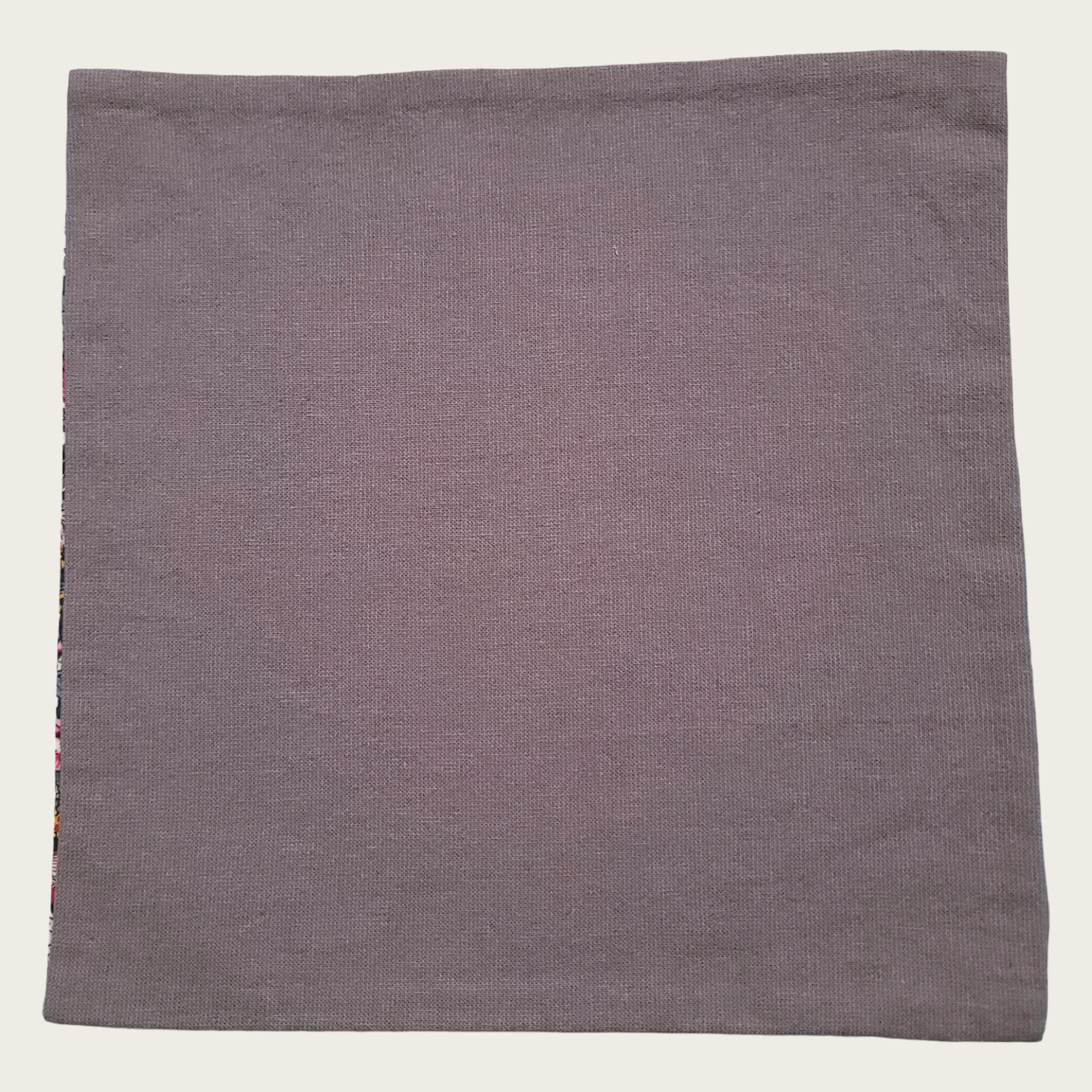 Blue Green Pink Gray Floral Reversible Pocket Square