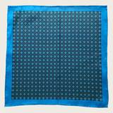 Blue Green Stylish and Elegant Silk Pocket Square