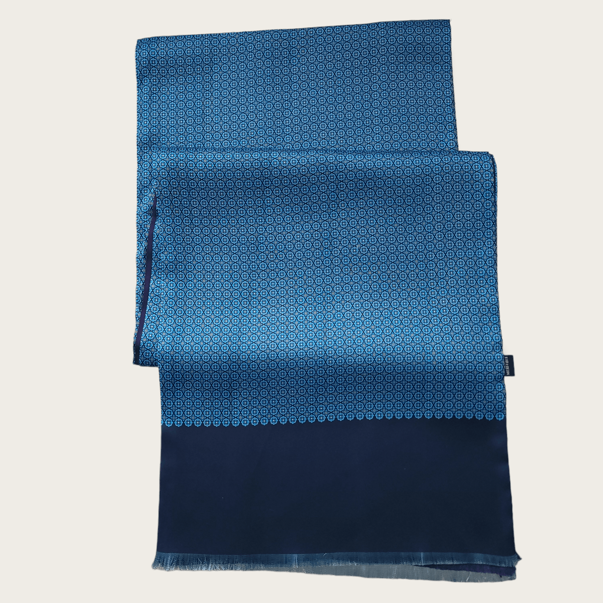 Blue Navy Blue Dot Luxury Scarf - STYLETIE