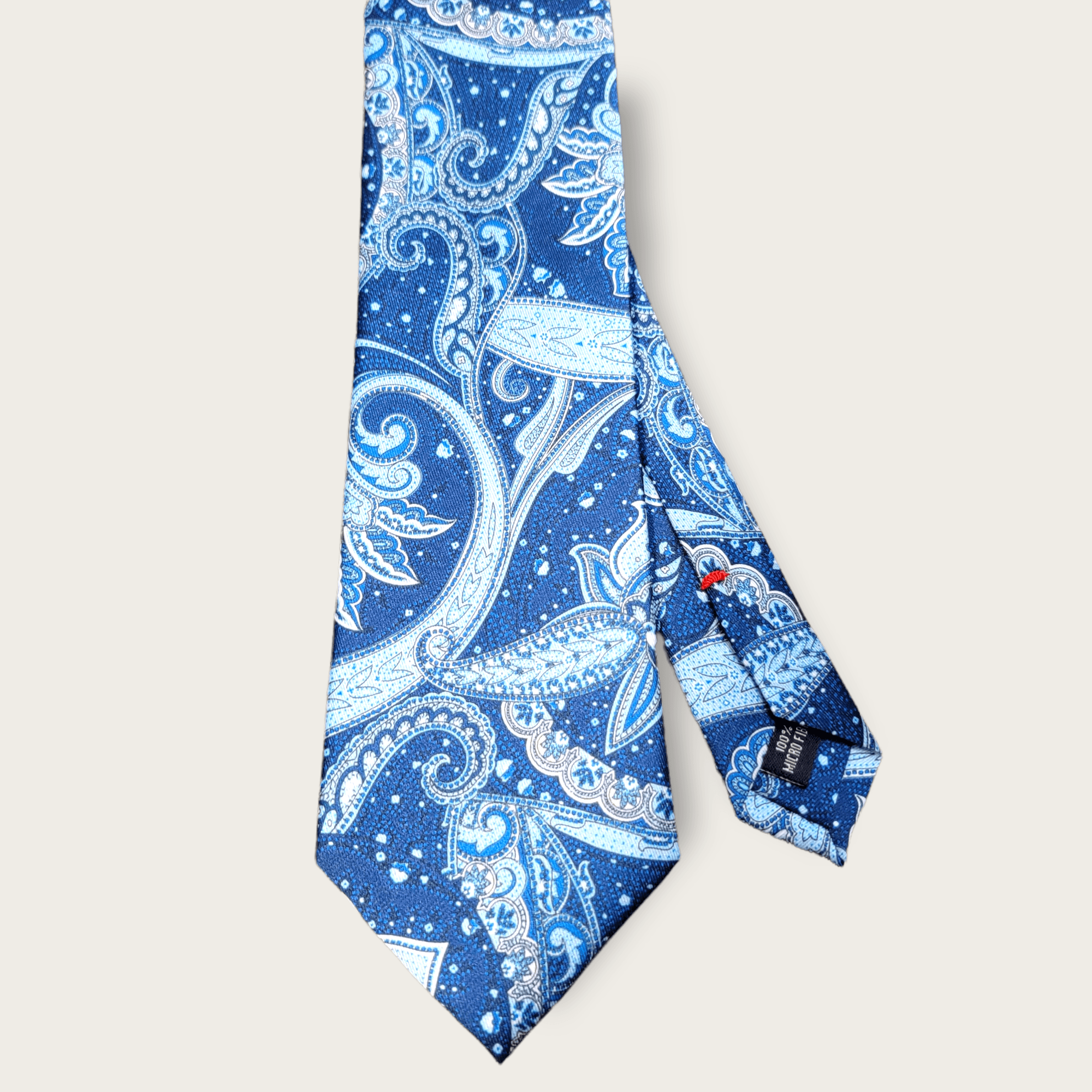 Blue Paisley Floral Tie - STYLETIE