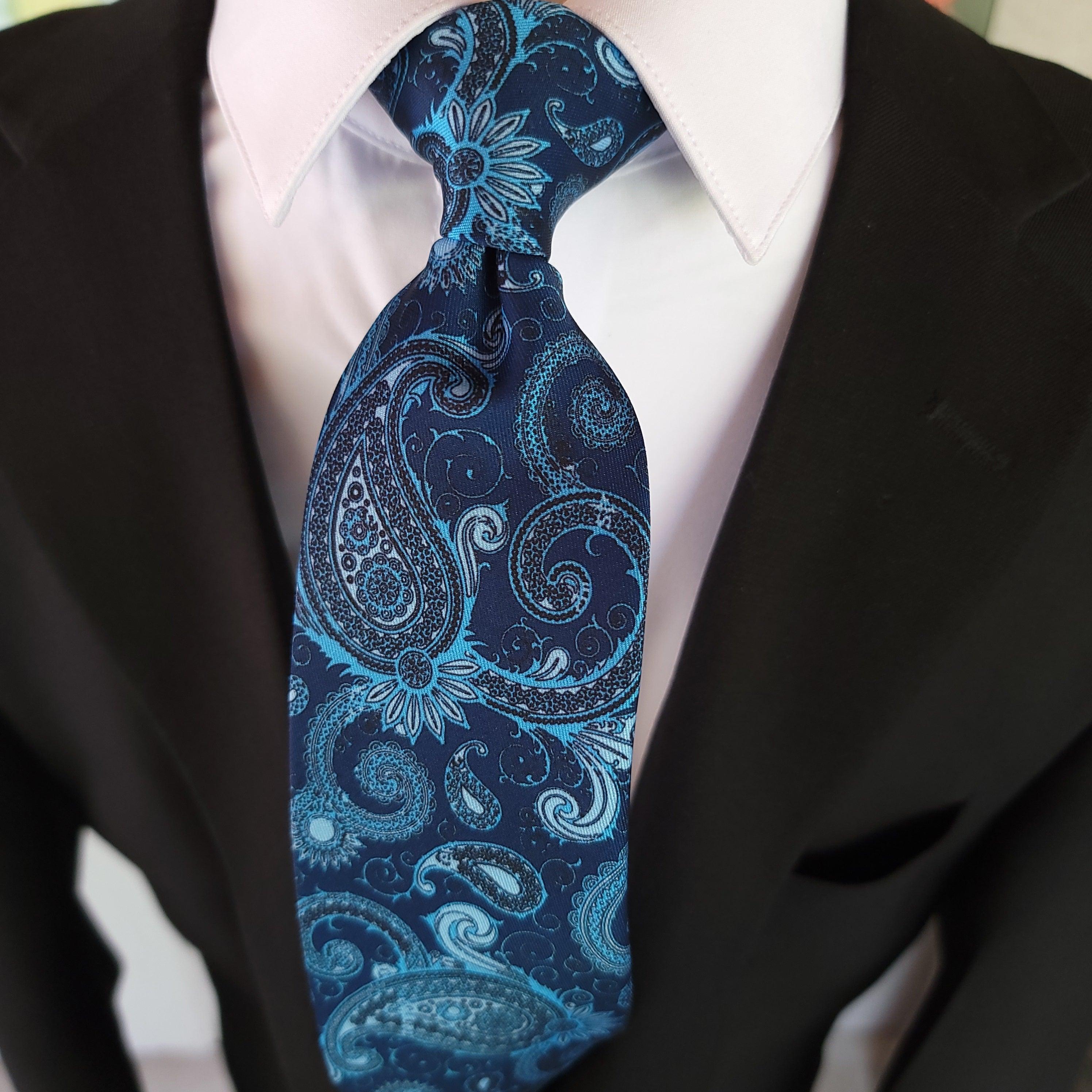Blue Paisley Tie - STYLETIE