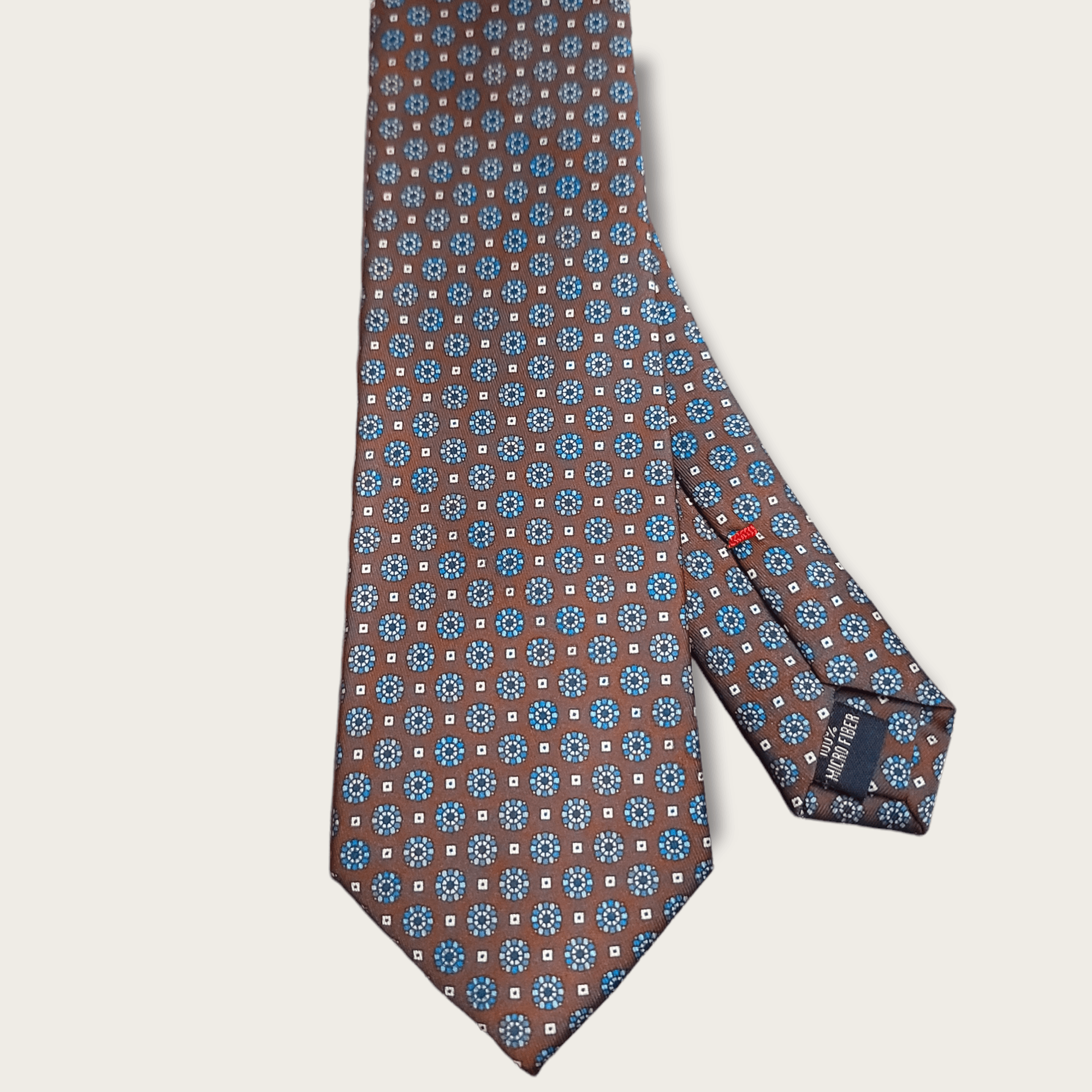 Brown Blue Dot Tie - STYLETIE