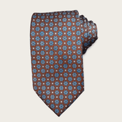 Brown Blue Dot Tie - STYLETIE