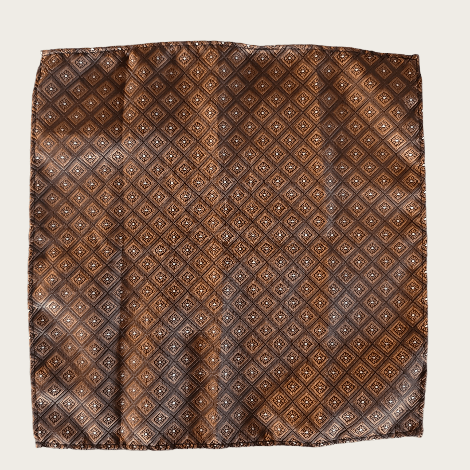 Brown Plaid Silk Tie Pocket Square Set - STYLETIE