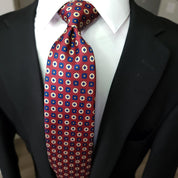 Burgundy Khaki Dot Tie - STYLETIE