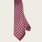 Burgundy Khaki Dot Tie - STYLETIE