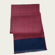 Burgundy Navy Blue Dot Luxury Scarf - STYLETIE