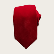 Burgundy Velvet Floral Tie - STYLETIE