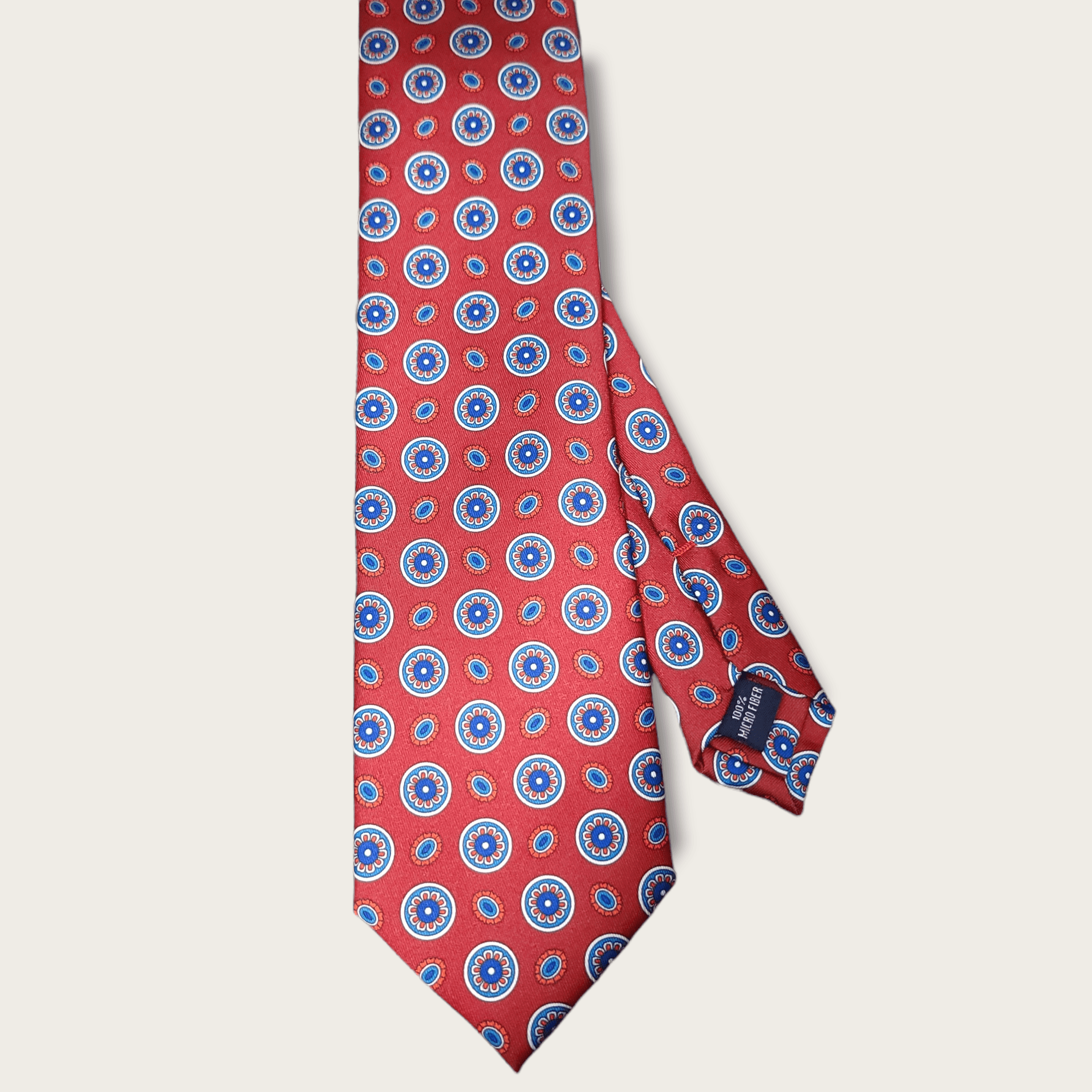 Cherry Red Blue Dot Tie - STYLETIE