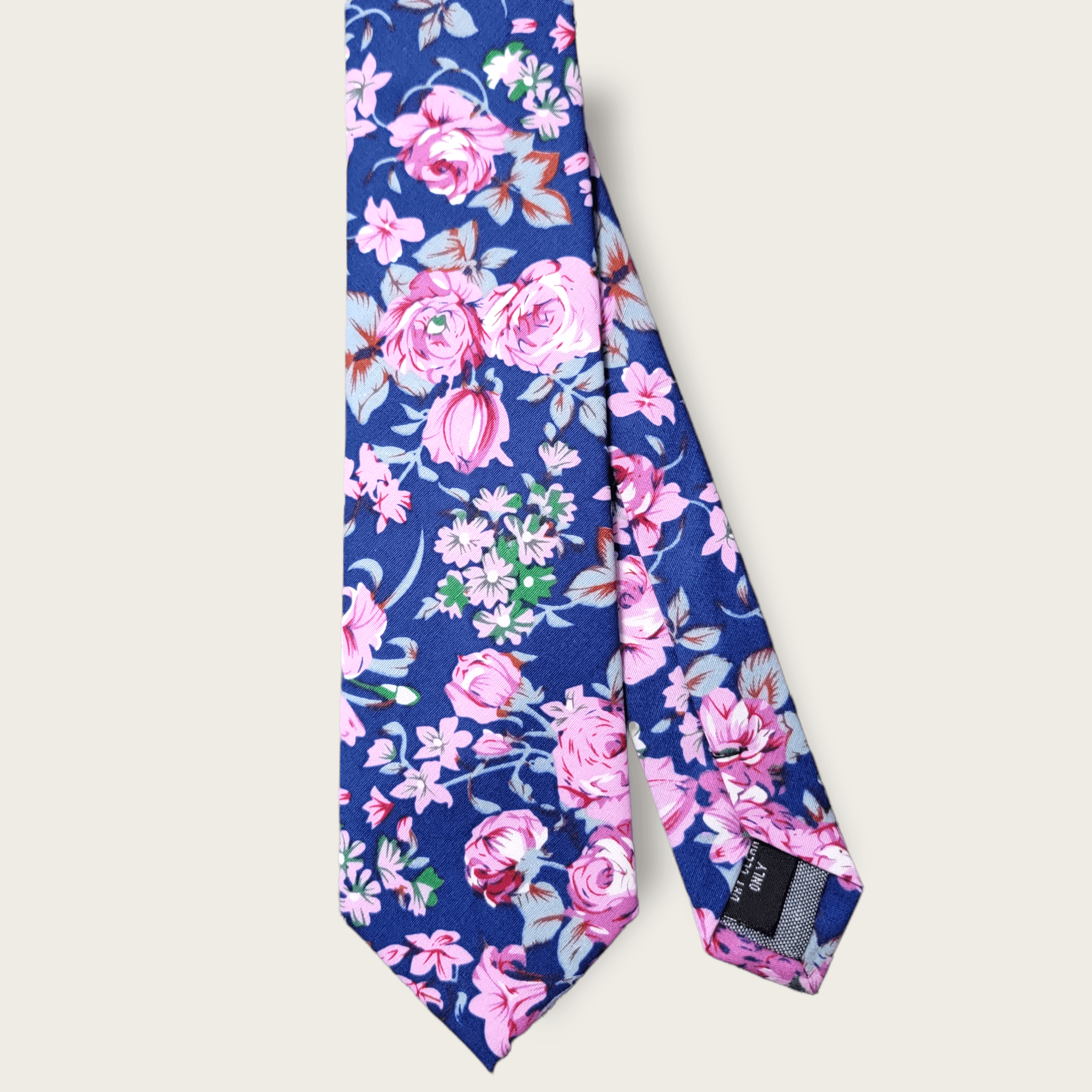 Floral Blue Pink Slim Tie - STYLETIE