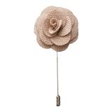 Flower Lapel Pin Cream