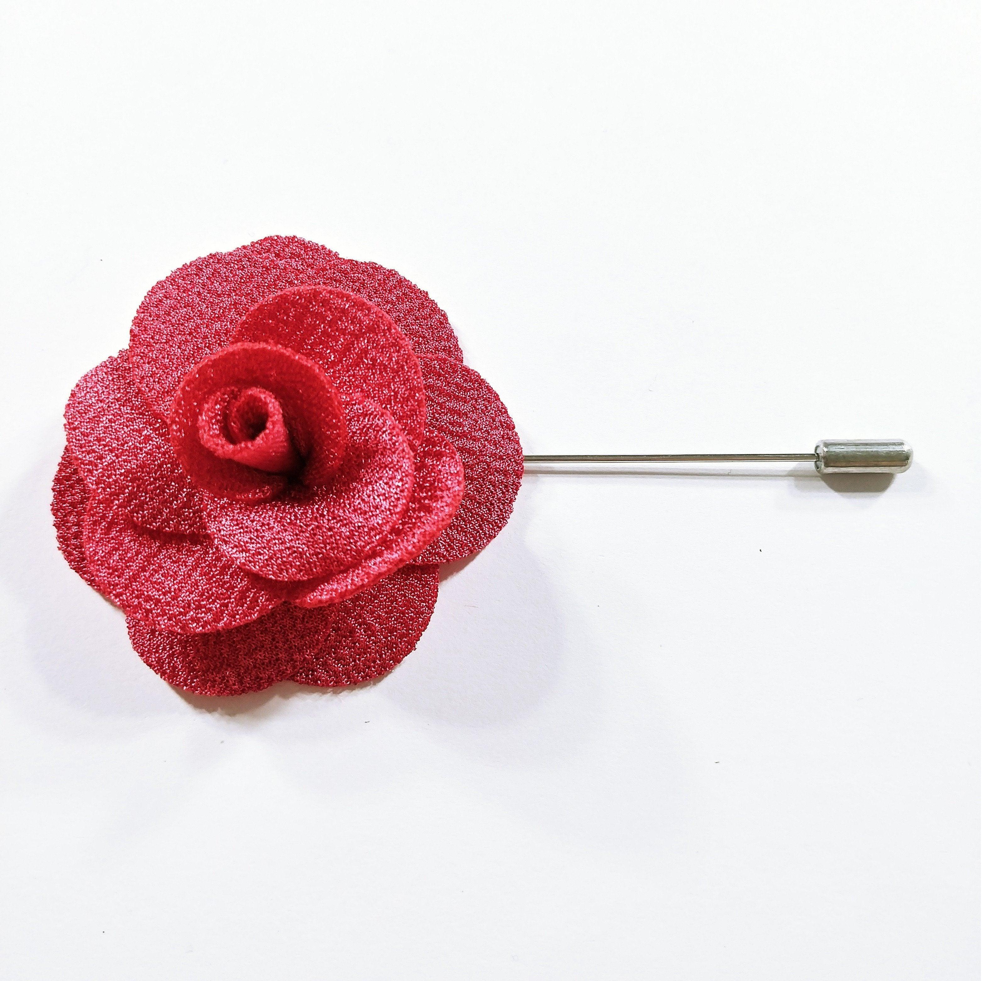 Flower Lapel Pin Hot Pink - STYLETIE