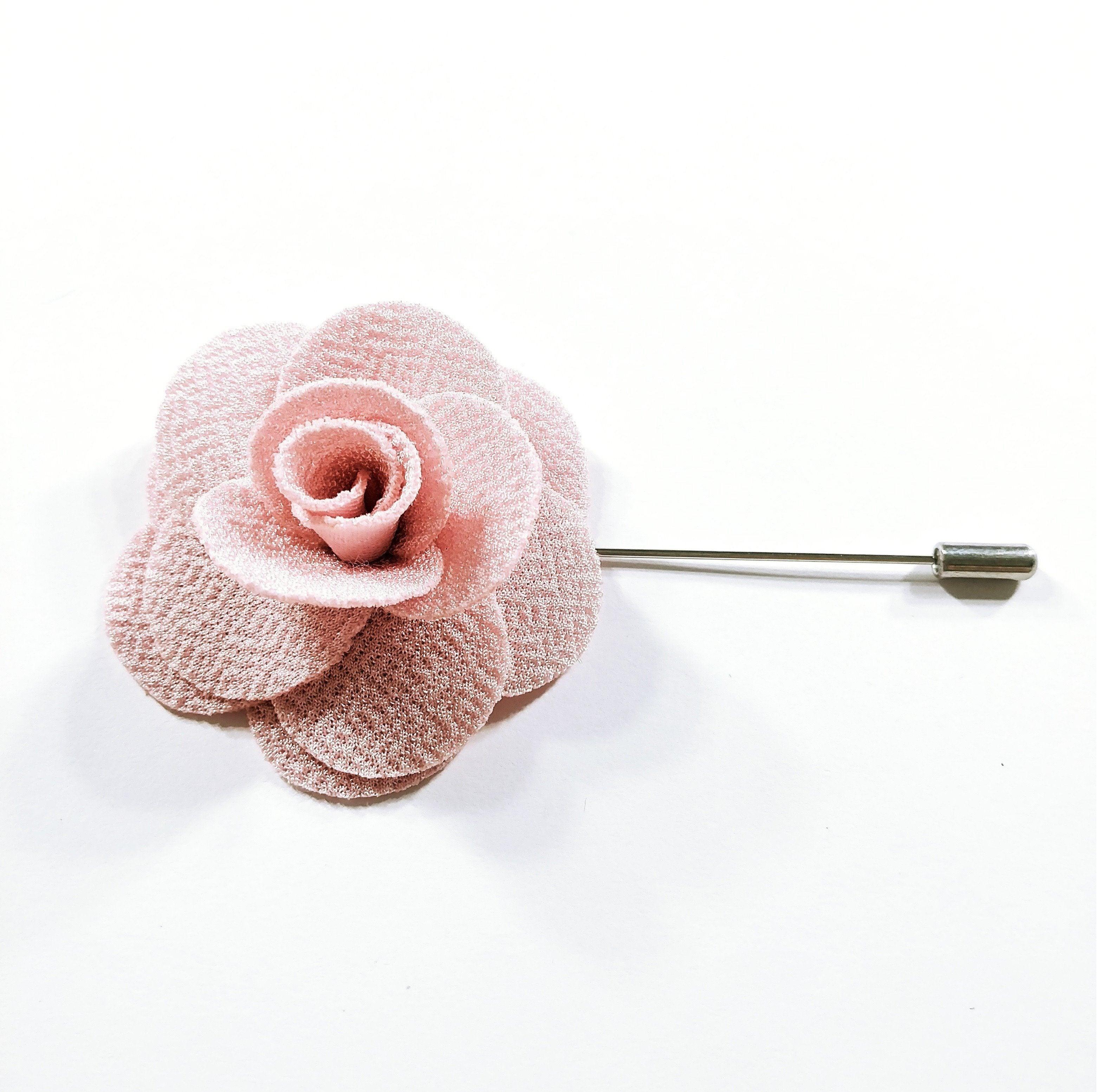 Flower Lapel Pin LightPink - STYLETIE
