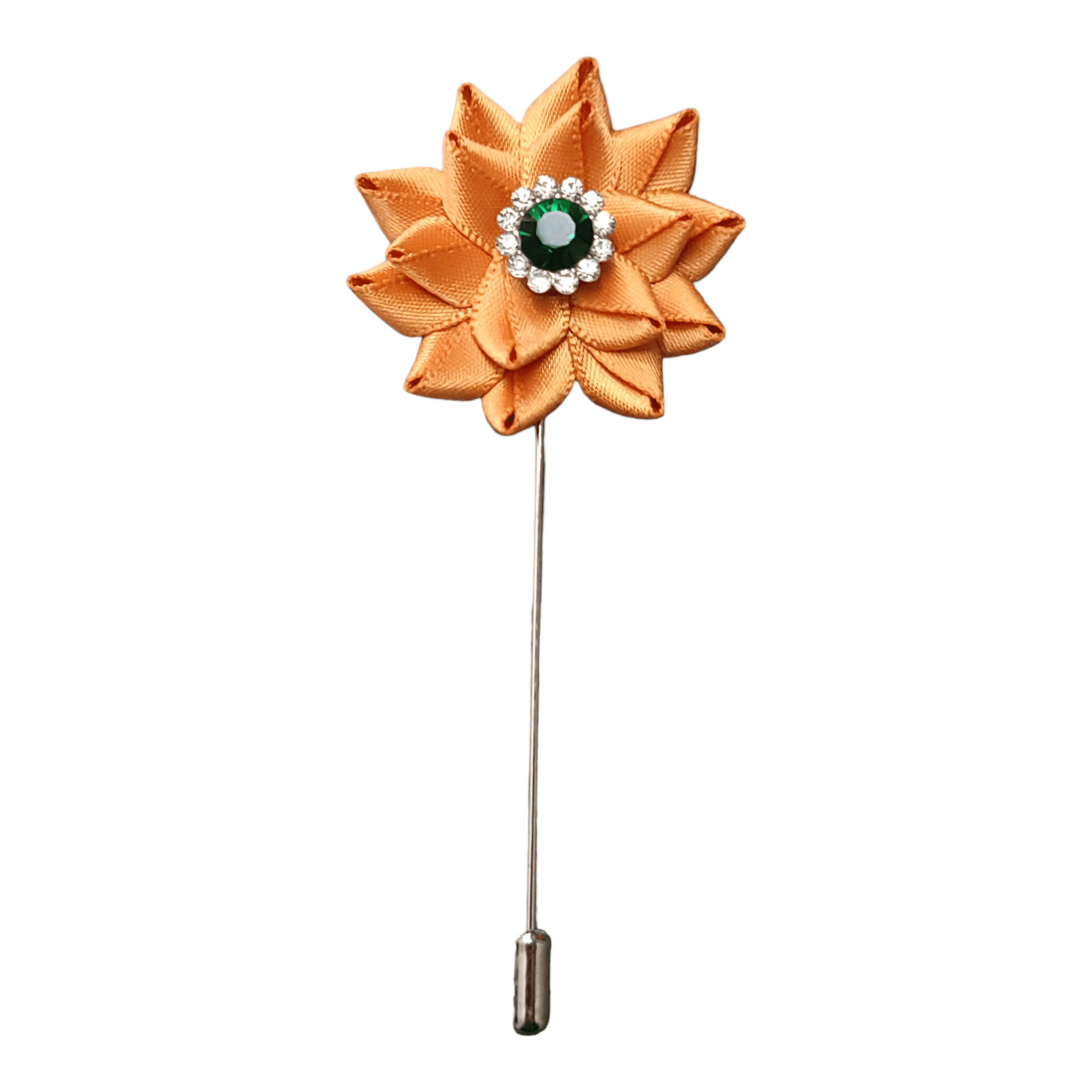 Flower Luxurious Lapel Pin Apricot Orange - STYLETIE